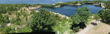 Halibut Point Park
Looking out over the quarry towards
the Atlantic as seen from the tower
